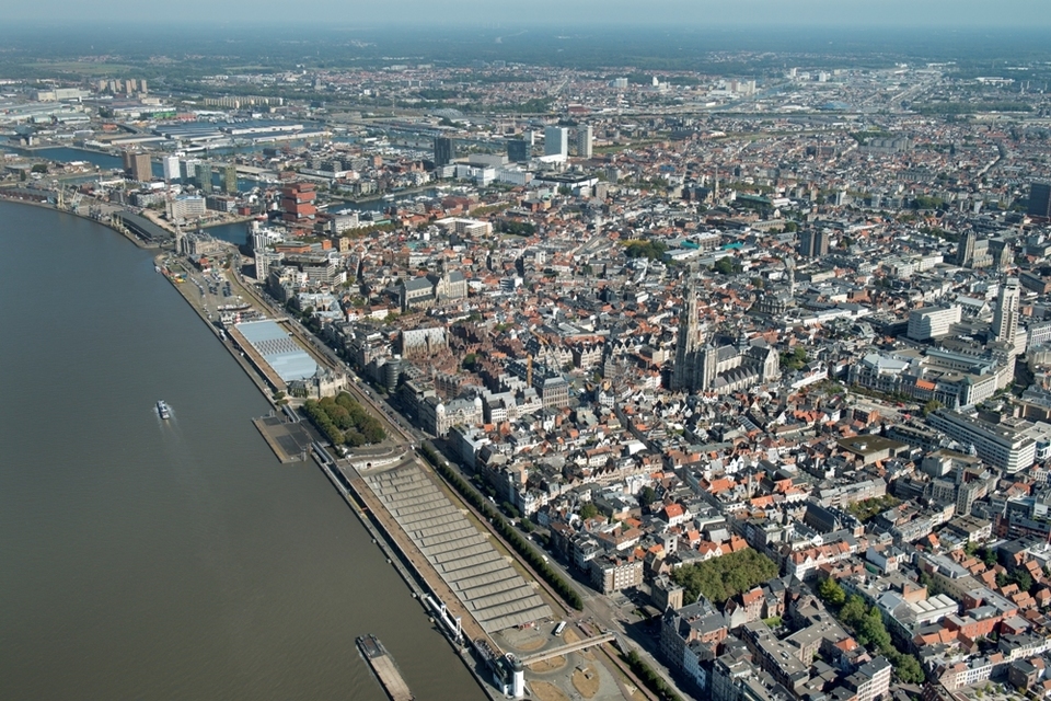 Luchtfoto van Antwerpen - 2016